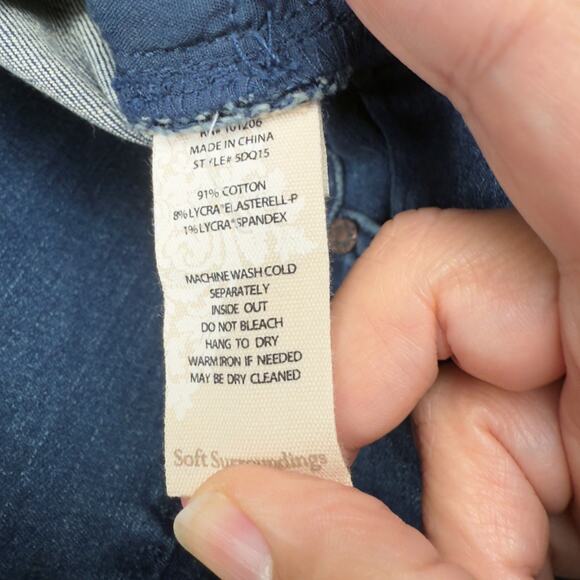 Soft Surrounding Womens 20W Ultimate Denim High Rise Bootcut Jean Horizon Wash - Picture 4 of 9